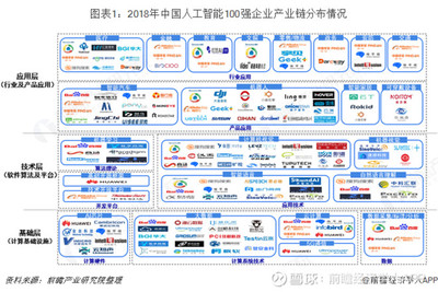 2018年中国人工智能100强研究 人工智能基础软件开发的产业链透视